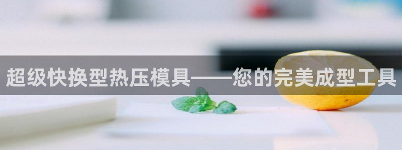 emc32软件使用说明：超级快换型热压模具——您的完美成