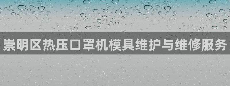emc易倍的服务优势:崇明区热压口罩机模具维护与维修服务